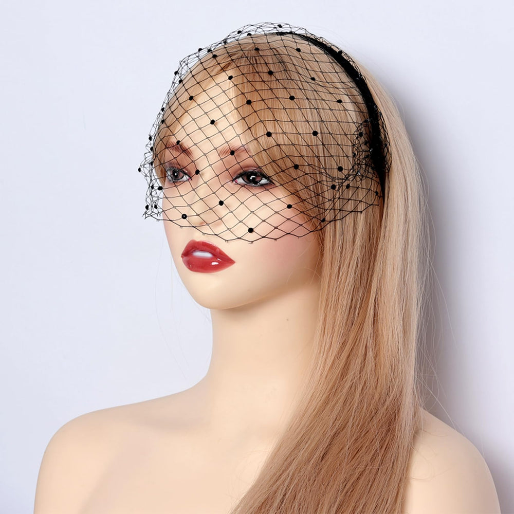 Fumwase voile-noir accessoire chic pour mariage et réceptions.