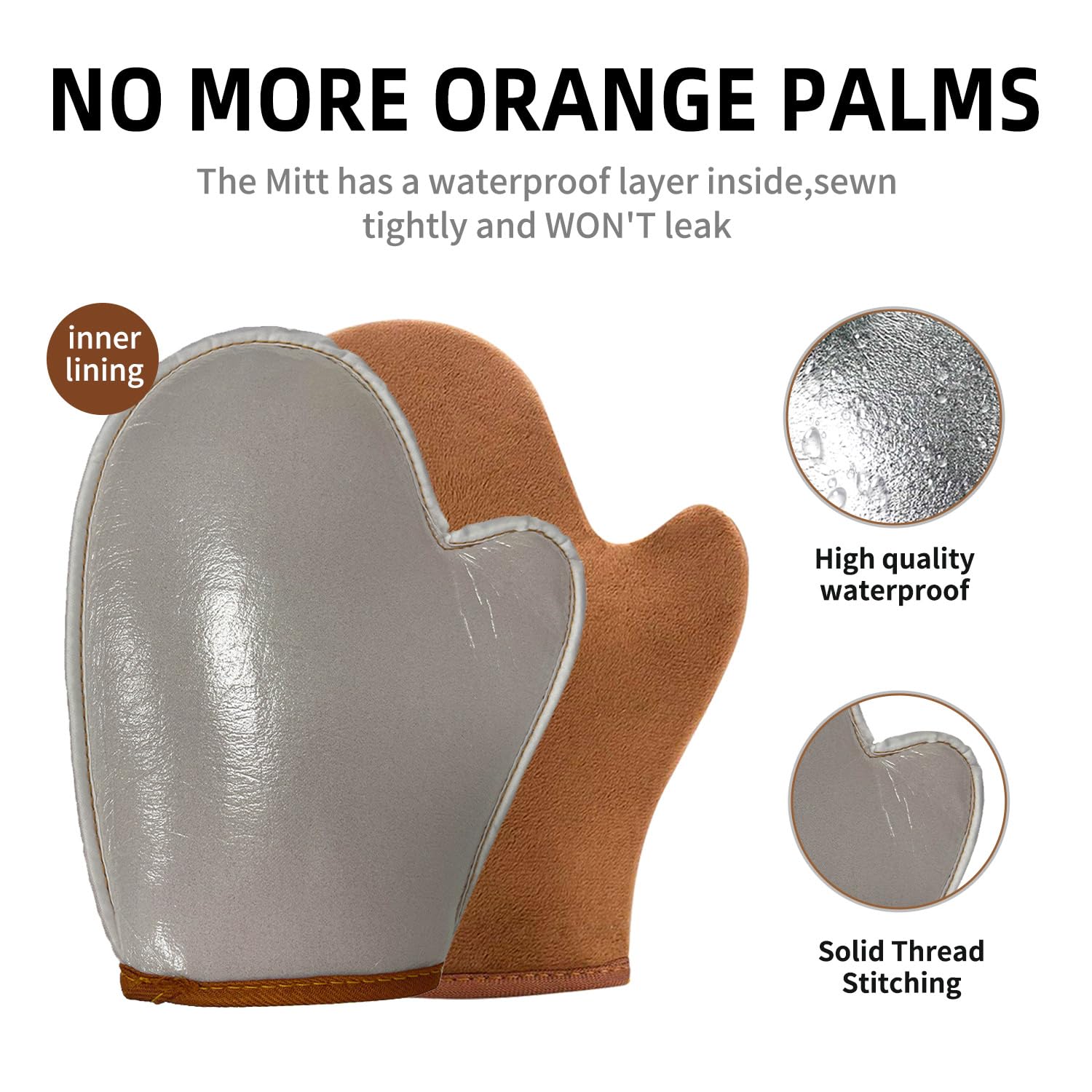 Gant bronzage double-face FUNAN, durée de vie accrue et utilisation polyvalente.