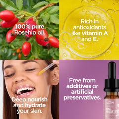 Funat huile rose musquée cheveux — soin nourrissant et brillance naturelle
