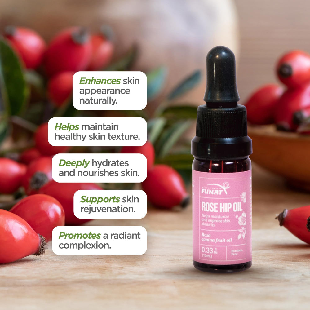 Funat huile rose musquée corps — peau douce et nourrie en profondeur