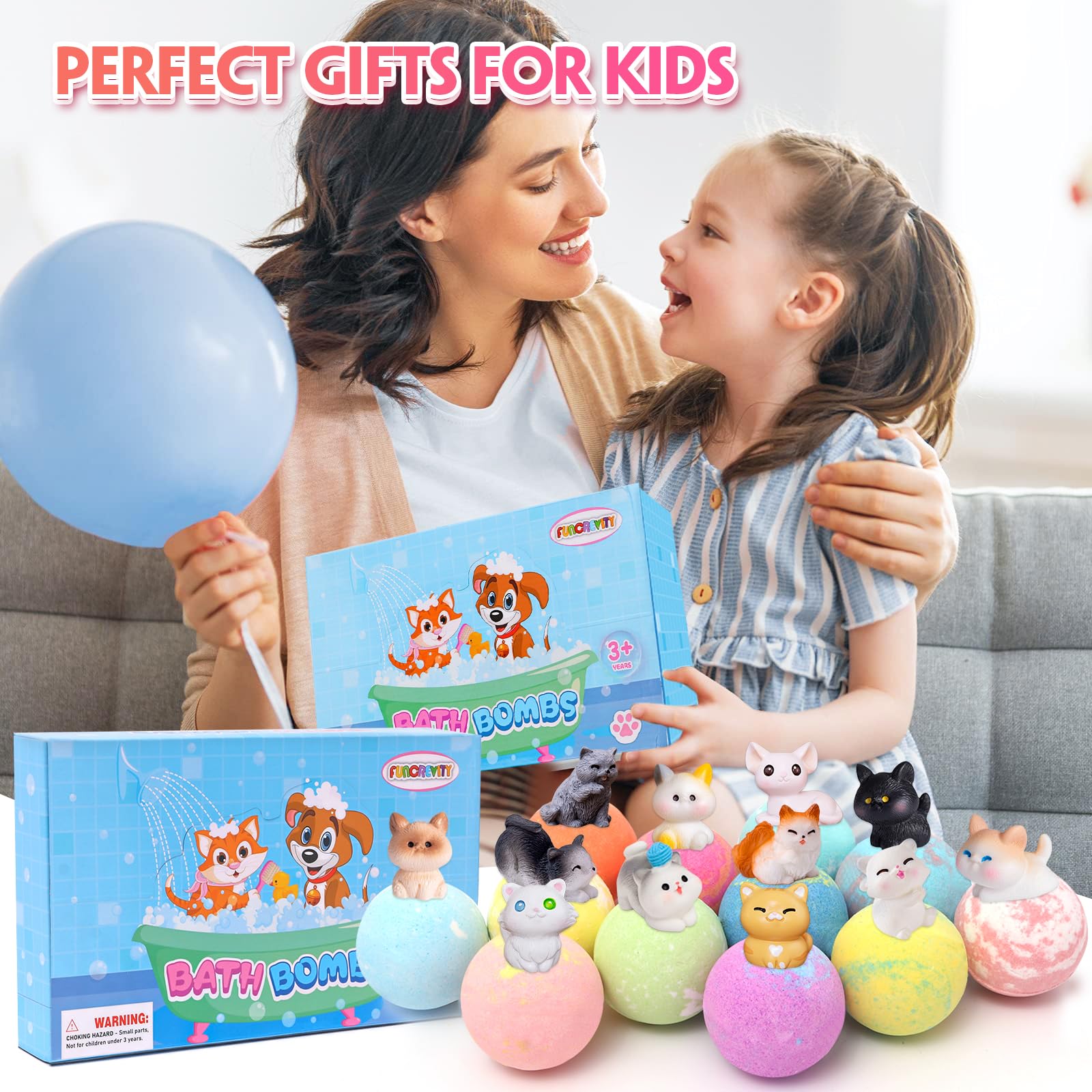 Bain enfant Funcrevity scène ludique avec couleurs changeantes