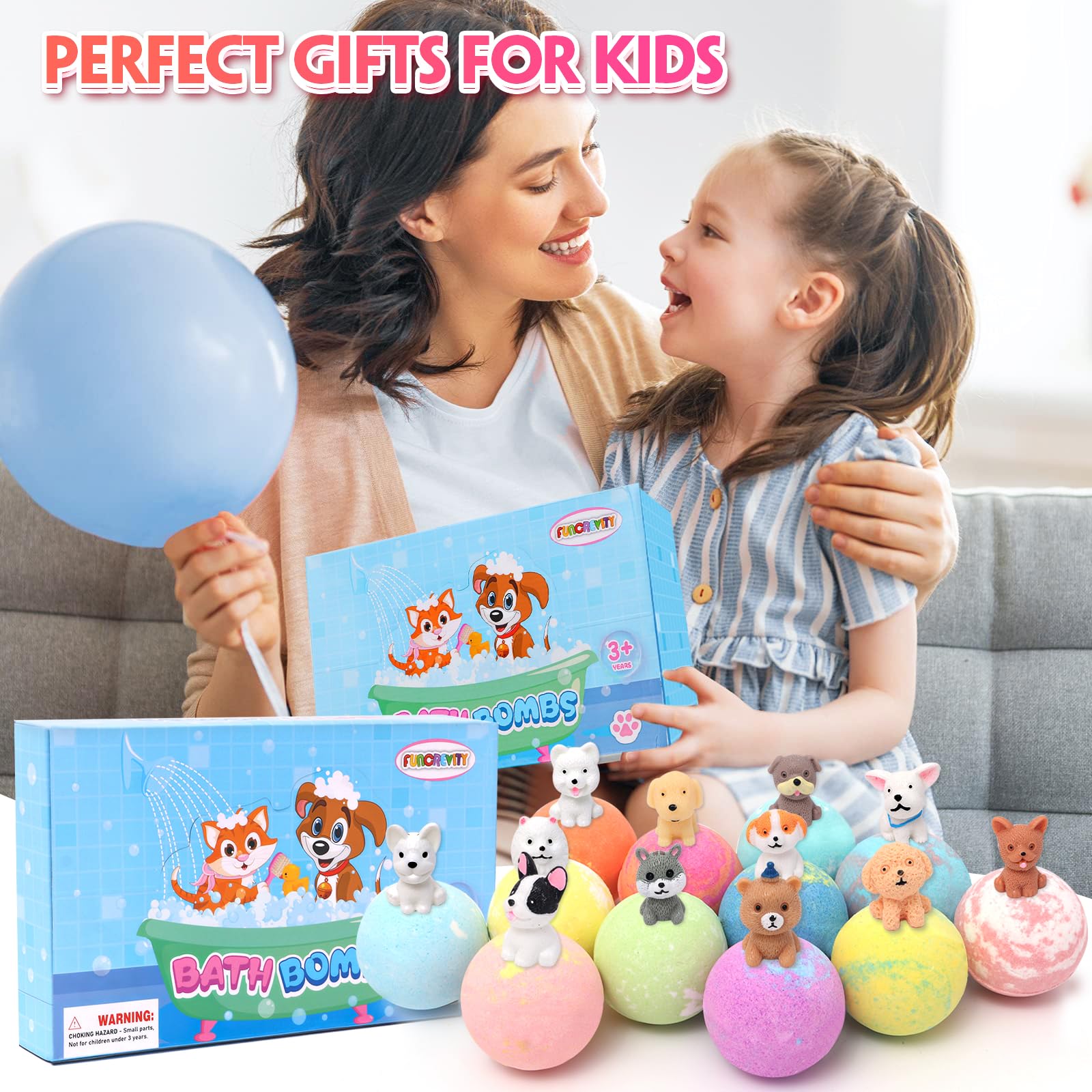 Funcrevity Boules-bain enfants favorisent un rituel bain amusant et relaxant.