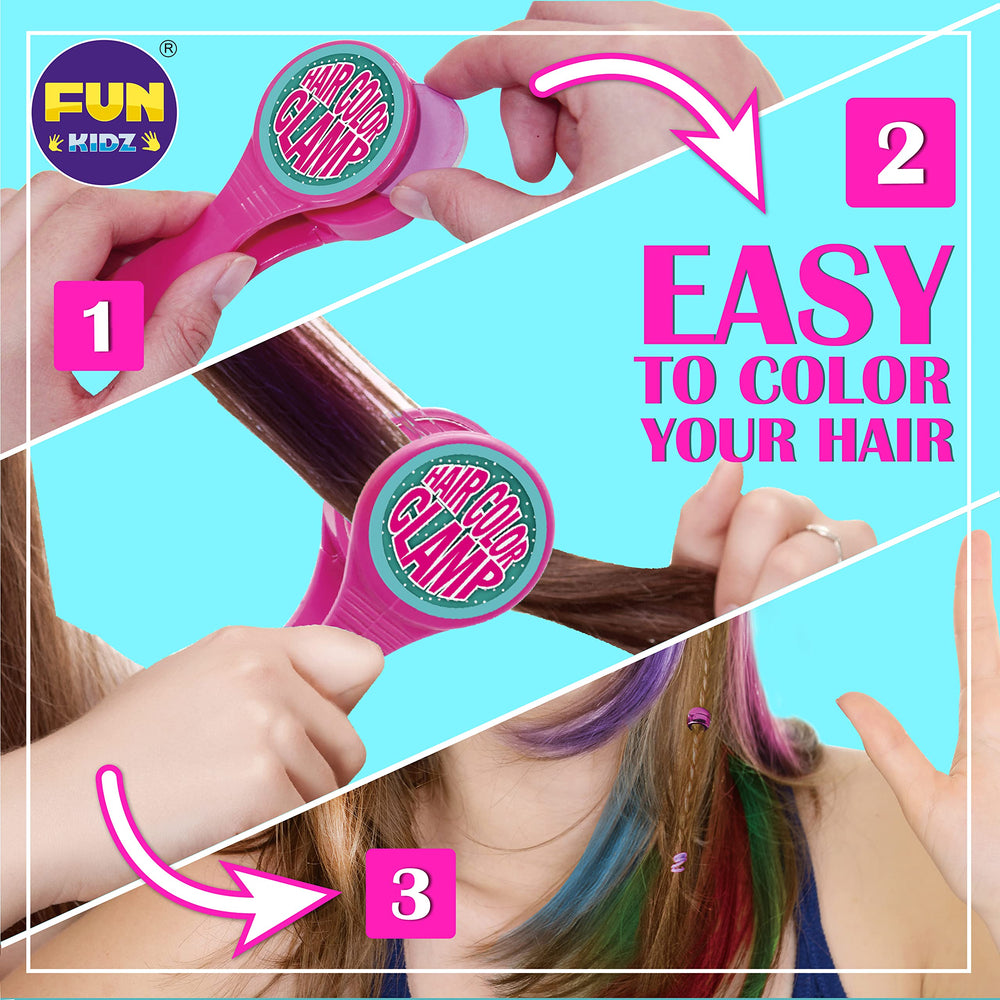 FunKidz kit complet pour looks tressés et colorés.