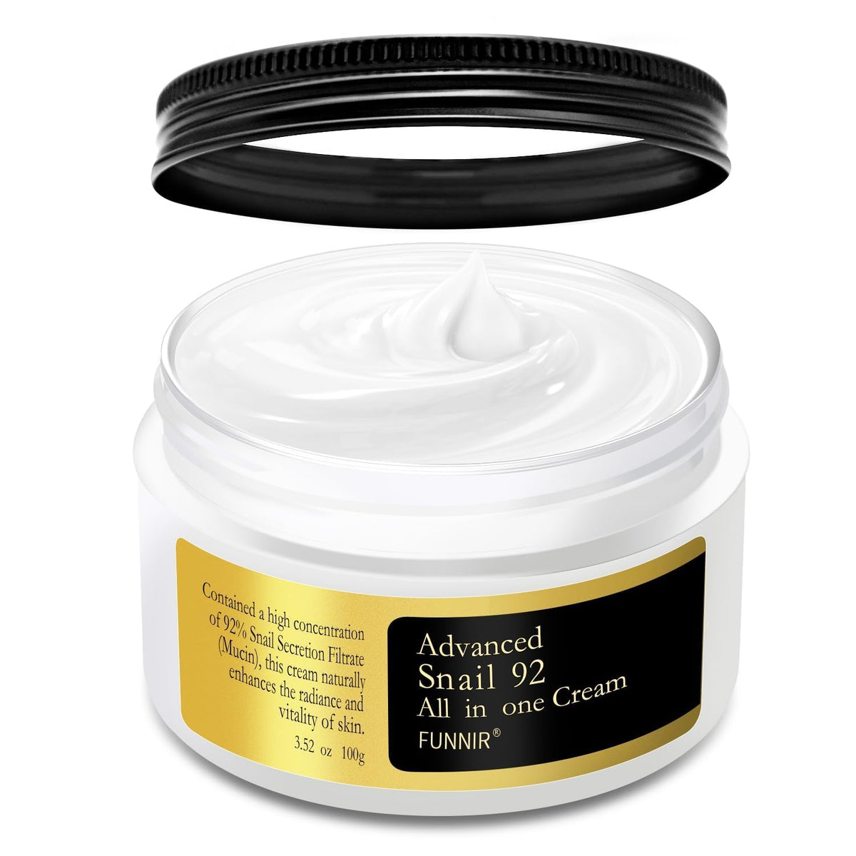 FUNNIR creme visage mucin escargot pour hydratation profonde et douceur