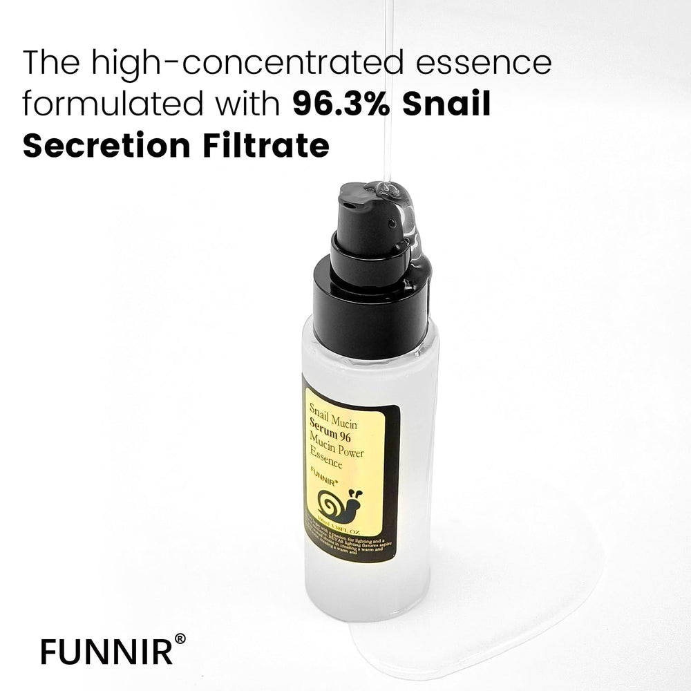 Emballage éthique de FUNNIR Escargot Mucin 96% respectueux de l’environnement.