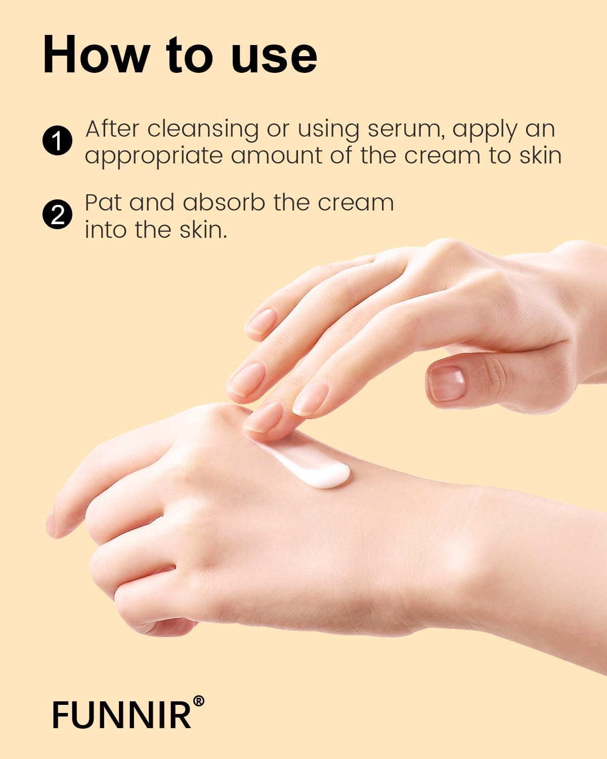 FUNNIR utilisation quotidienne crème visage mucin escargot pour peau confortable