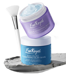 FunRoyal Glow Masks Set clay mask jar for deep cleansing and pore refresh.