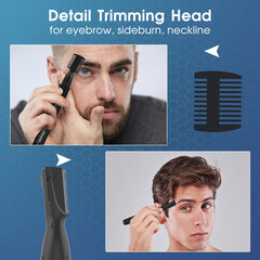 Funstant Rasoir Sourcils Avec Peigne: longueur réglable et coupe maîtrisée.