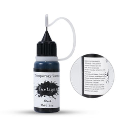 Démonstration d’application sur peau par Funtigee pour tatouage simple.