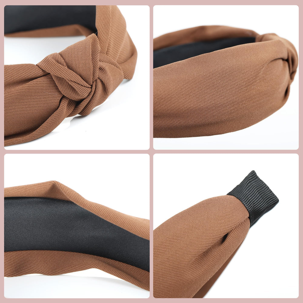 Bandeau Funtopia uni caramel pour un look chaud et chic