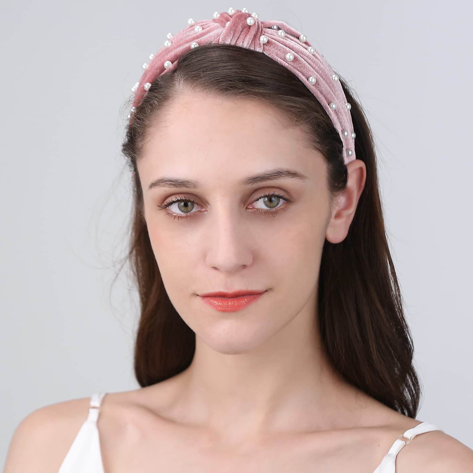 Bandeau Funtopia velours bleu clair, facile à assortir