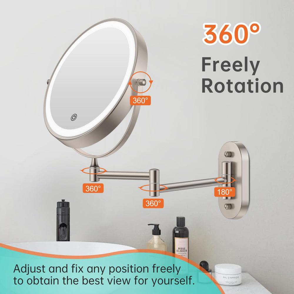 Miroir FUNTOUCH installation simple avec accessoires inclus.