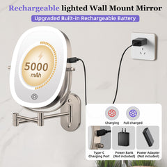 Rotation à 360° du miroir FUNTOUCH pour ajustement rapide.