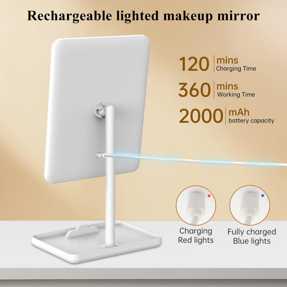 Miroir FUNTOUCH Vanity avec batterie 2000 mAh pour longue autonomie