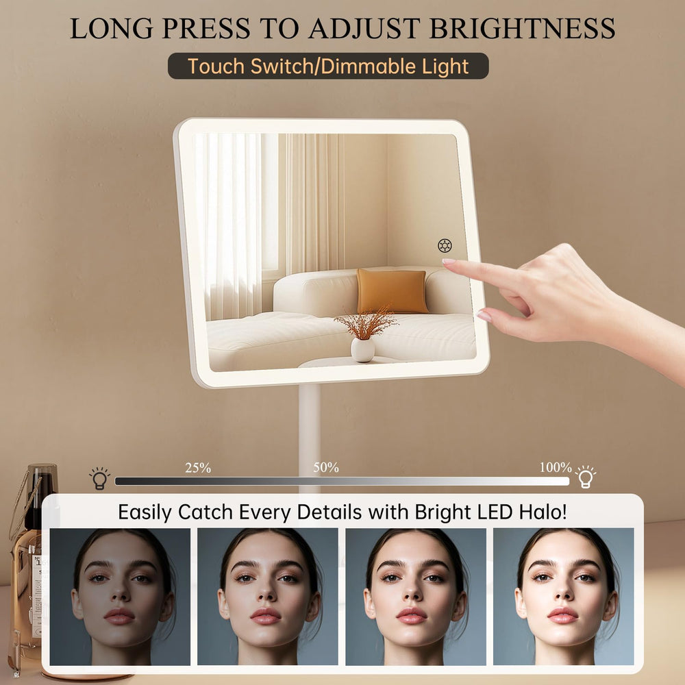 Ventouses doubles et base stable pour fixation sûre du miroir