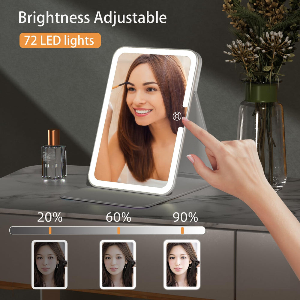 FUNTOUCH Miroir-voyage-pliable-luxe: compagnon compact et robuste pour partir.