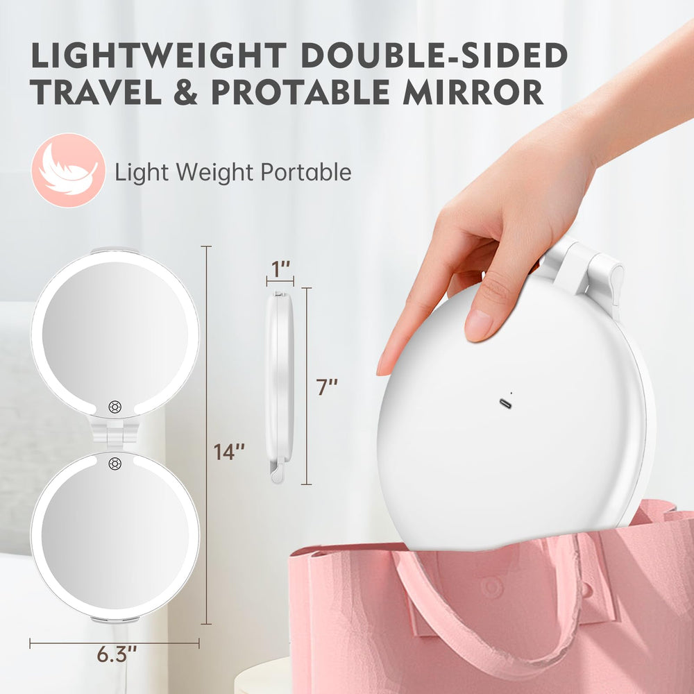 Miroir FUNTOUCH, poids léger environ 15 oz, transport facile.