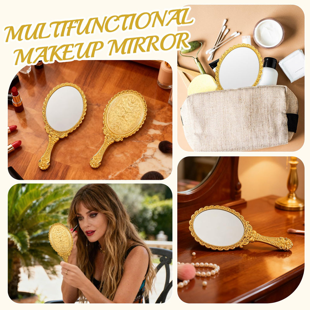 Miroir cristal clair FUPMILPHRANX, réflexion nette pour maquillage précis.