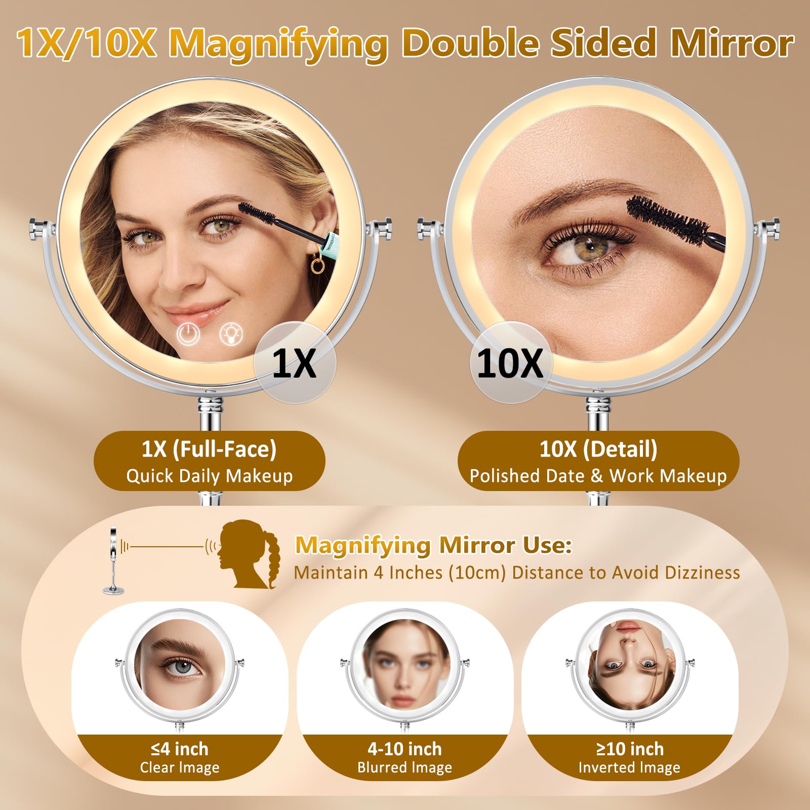 Miroir Fursourige magnification 10x pour détails précis