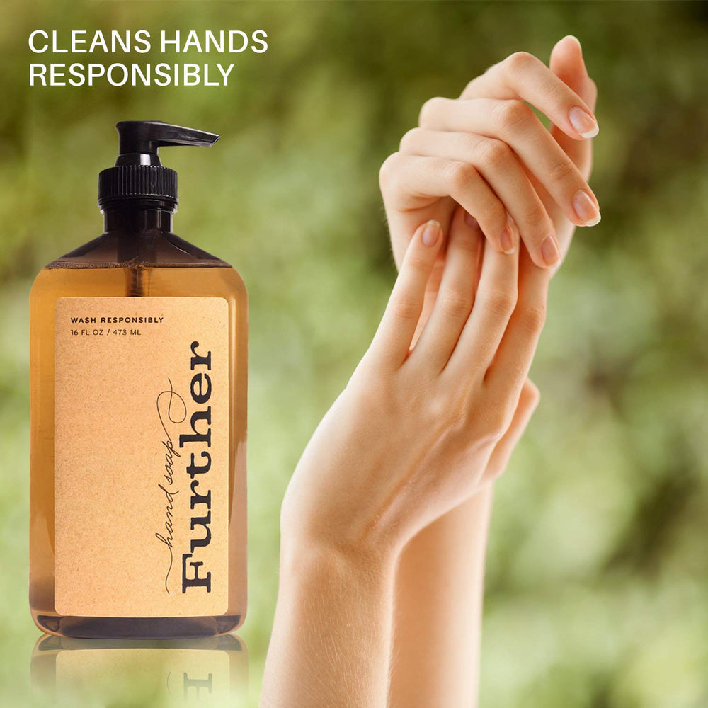 Mousse riche et rinçage facile avec Further, parfait pour un lavage quotidien.