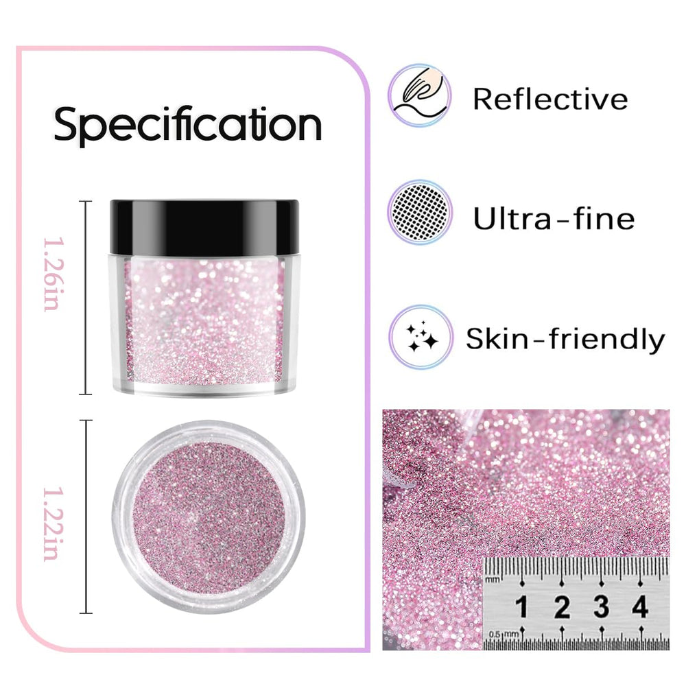 Démonstration sur ongles avec les paillettes Furtherpretty pour un effet scintillant