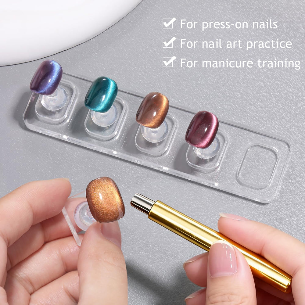 Furtherpretty kit complet: deux supports, dix porte-ongles, cœur et 200 rubans adhésifs double-face.