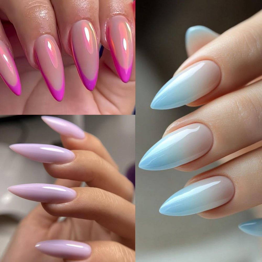 Moules d’extensions transparents réutilisables pour gel de construction et extensions
