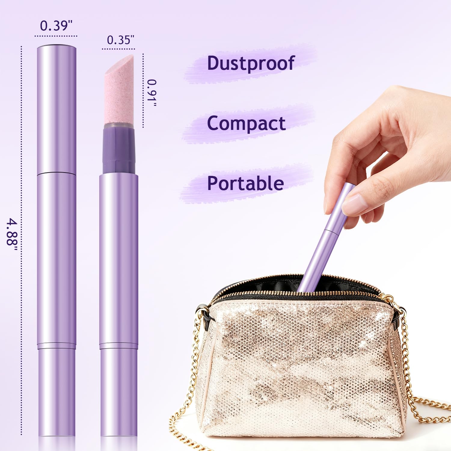 Furtherpretty outils manucure-pédicure compactes adaptés au sac