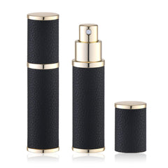 Vaporisateur Fusupak voyage 10ml noir, format compact pour la poche et déplacements.