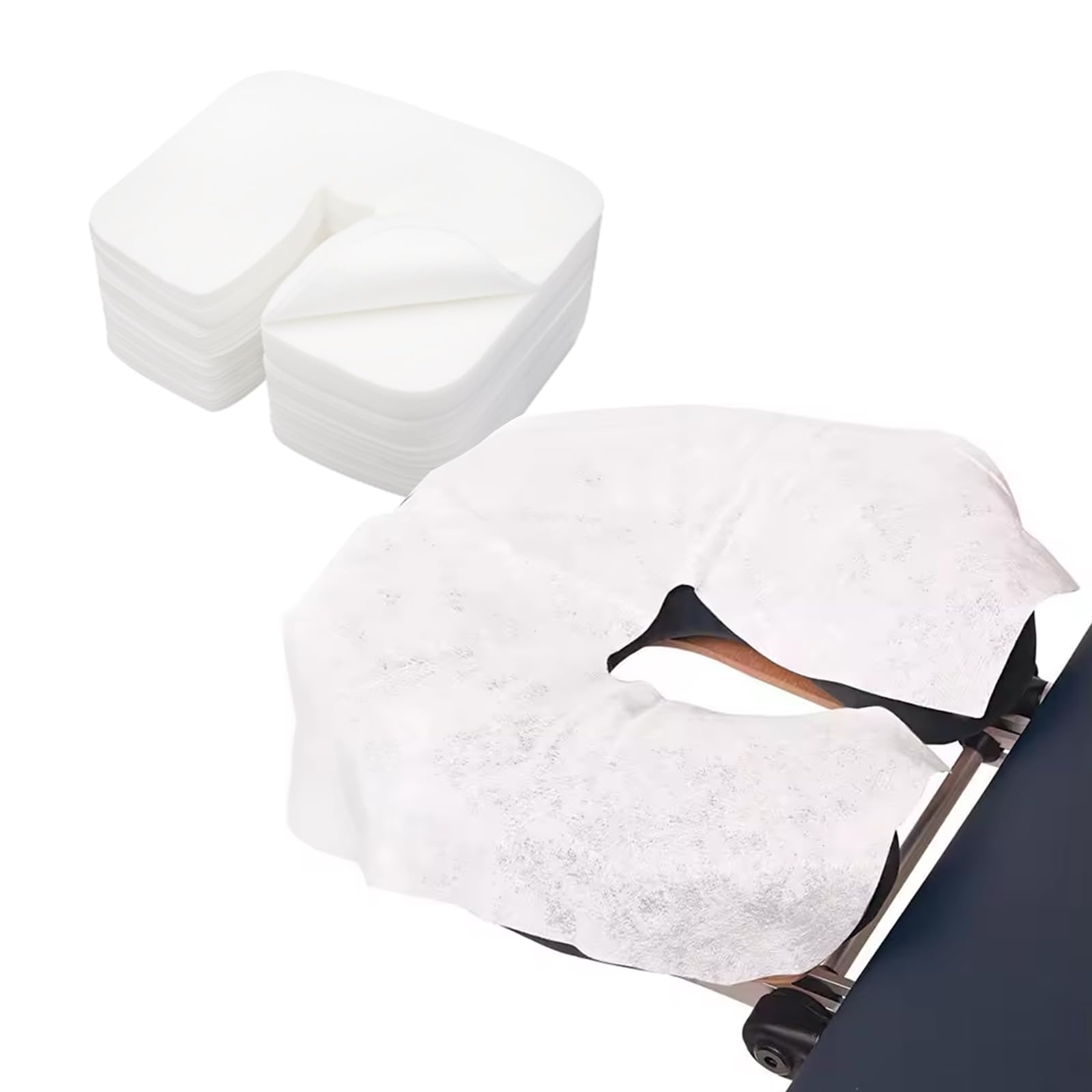 Fuveuua protège-tête jetable en microfibre ultra-douce, hygiène pratique pour spa.