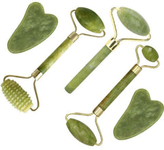 fuvooi Jade Gua Sha rouleau-visage-grand pour lisser et revitaliser la peau.