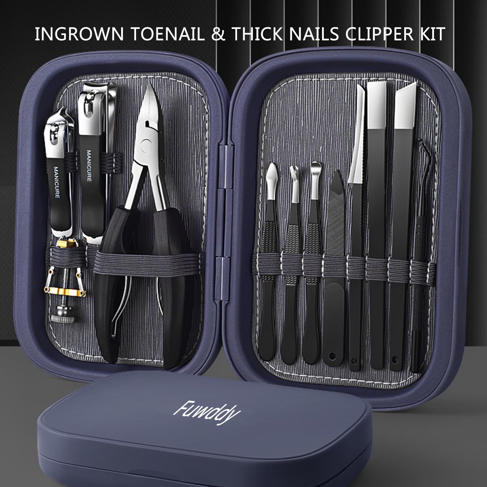 Boîte rangement Fuwddy – organise les outils de pédicure avec élégance