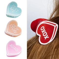 Fuyage: cœur XOXO rouge, accessoire chic pour occasions spéciales