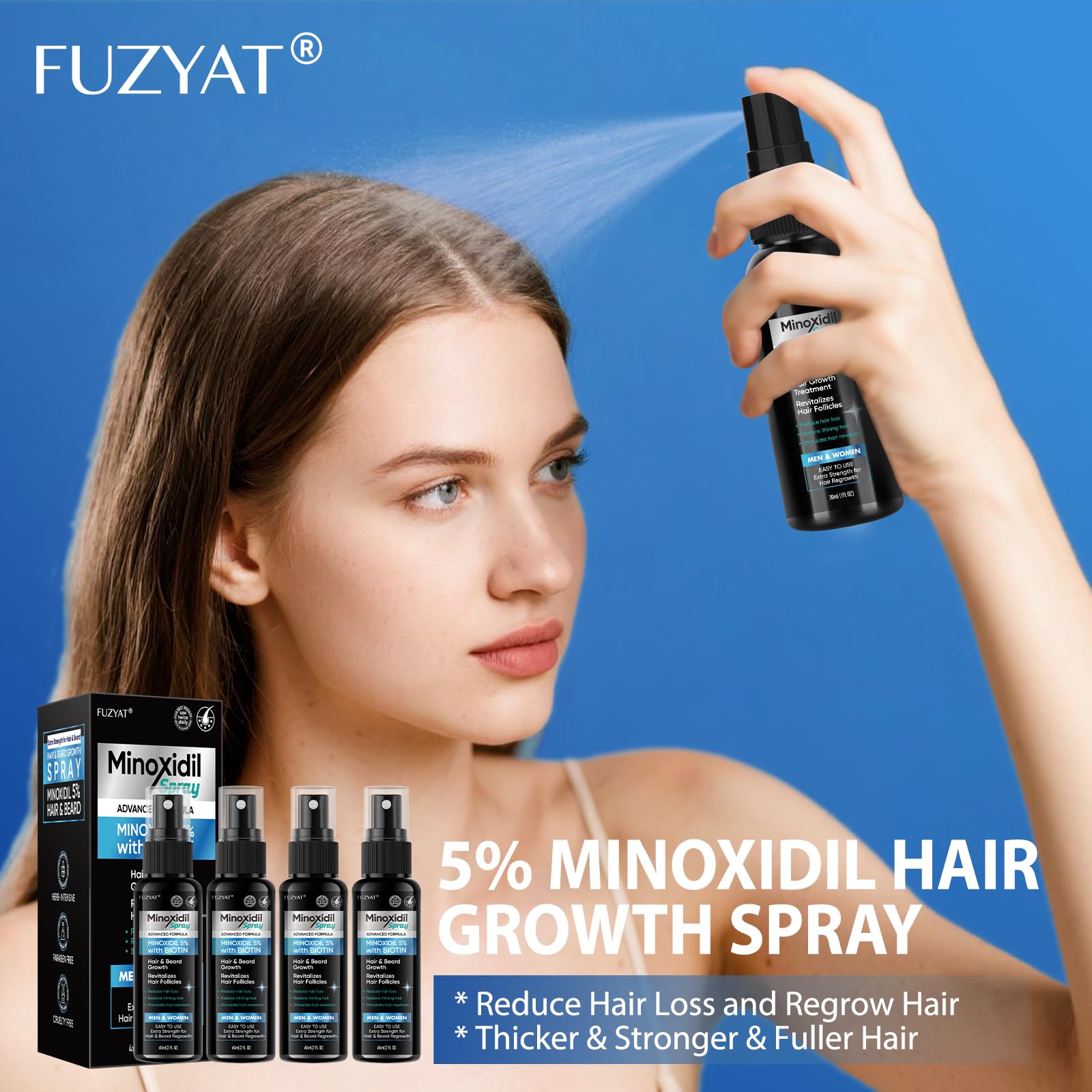 FUZYAT Biotine et Niacinamide — soin du cuir chevelu pour une barrière renforcée.