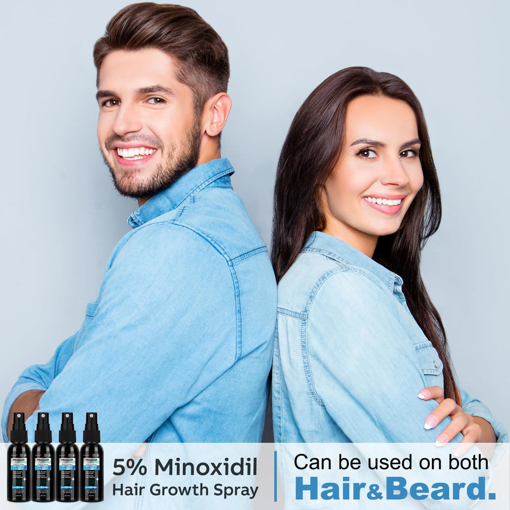 Le flacon compact FUZYAT Minoxidil 5% se glisse dans la poche pour l’usage quotidien.