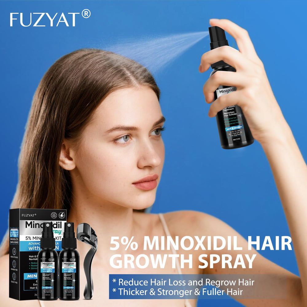 FUZYAT Minoxidil – appliquer sur le cuir chevelu, sensation fraîche.