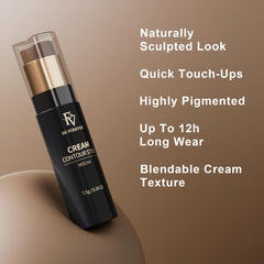 FV Contour & Bronzer Stick fini mat pour un look sculpté et subtil.
