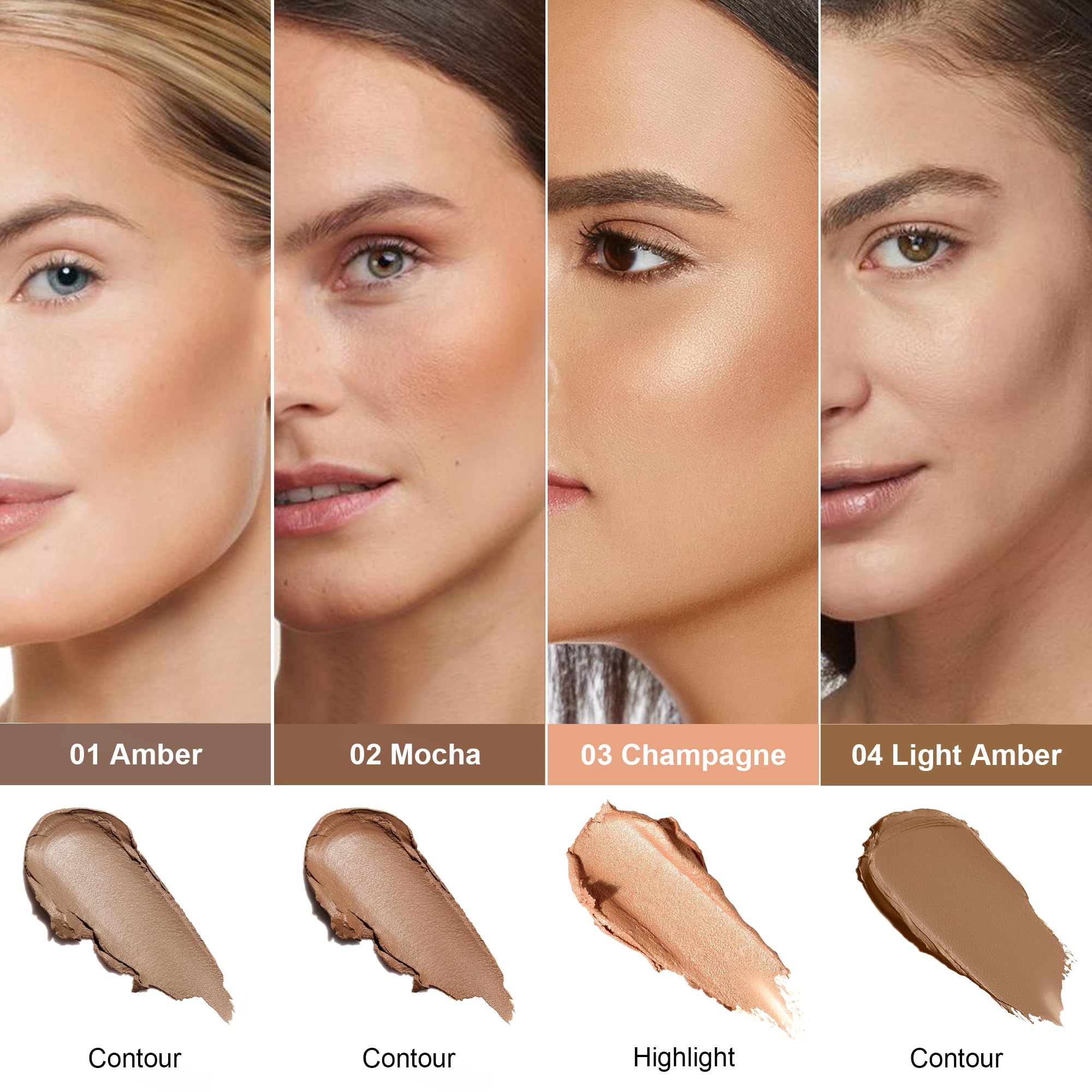 FV contour-stick froid ambre, idéal pour débutants et retouches rapides.