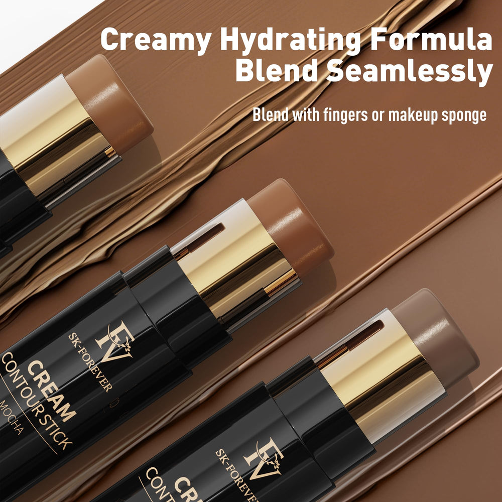 FV contour-stick froid ambre, définition naturelle adaptée à tous les tons.