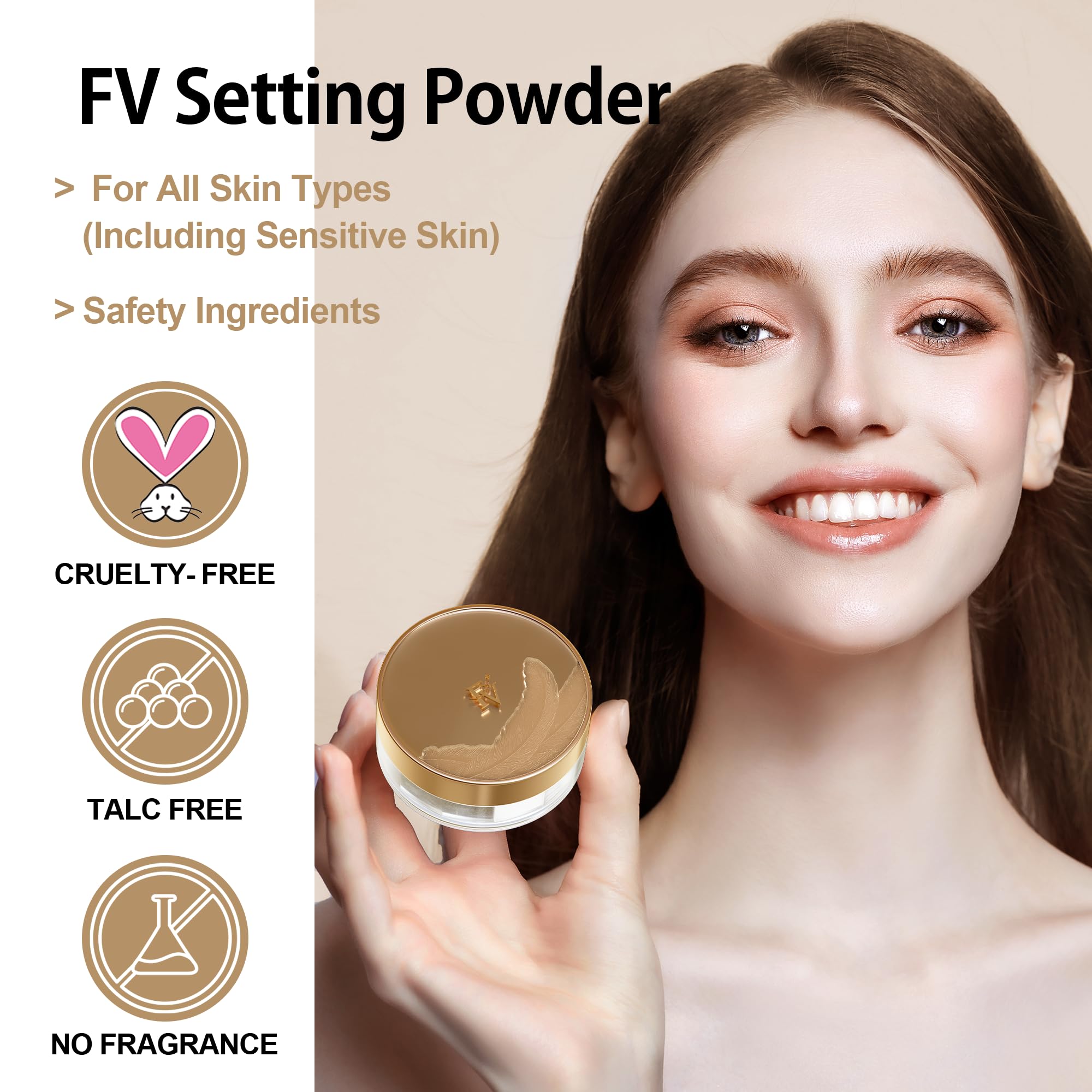 FV Poudre emballage portable – pratique à emporter pour retouches nomades.