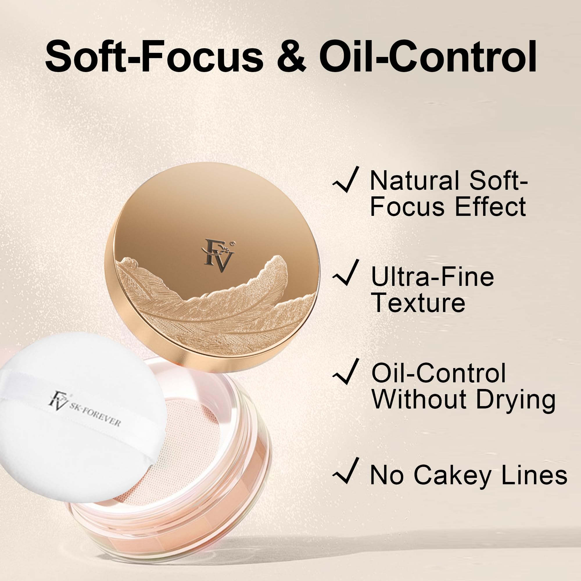 FV Poudre texture légère – sensation légère et confort sur la peau.