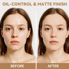 FV Poudre Translucide – application peau: contrôle de la brillance tout au long de la journée.
