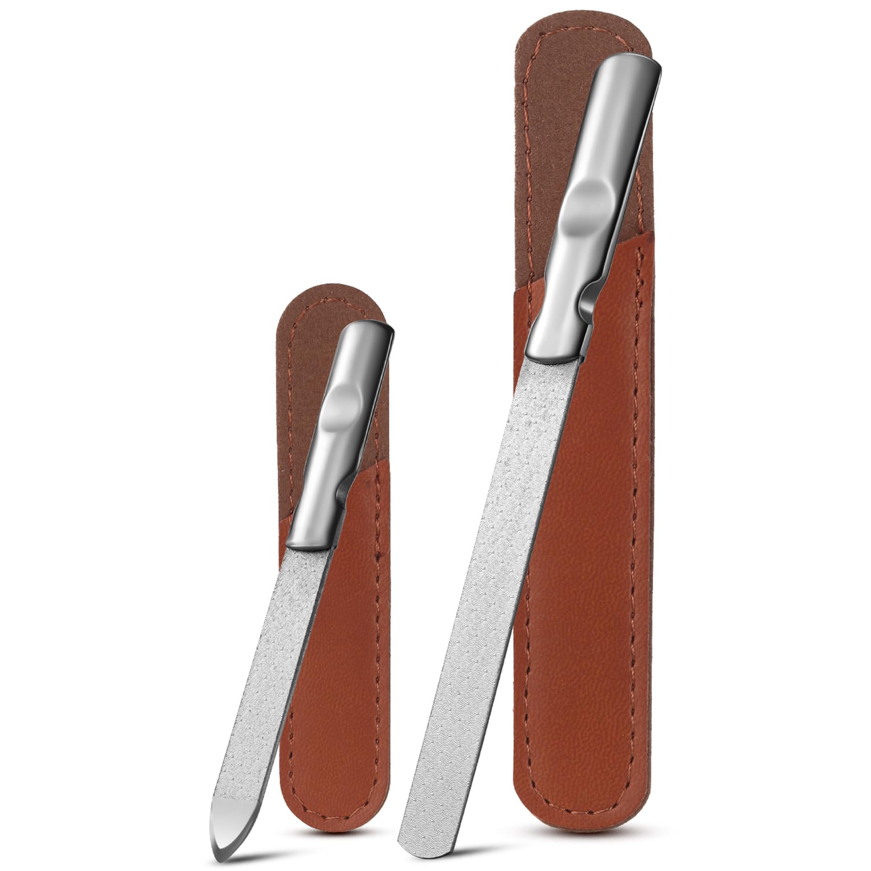 FVION lime à ongles métallique double-face, grain gros, pratique pour façonner rapidement