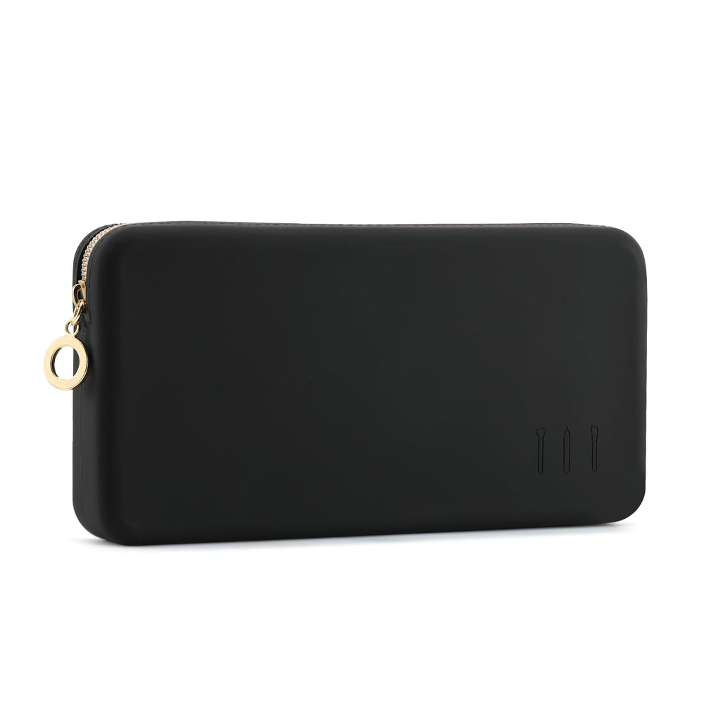FVION pochette pinceaux maquillage silicone noir: rangement pratique en voyage
