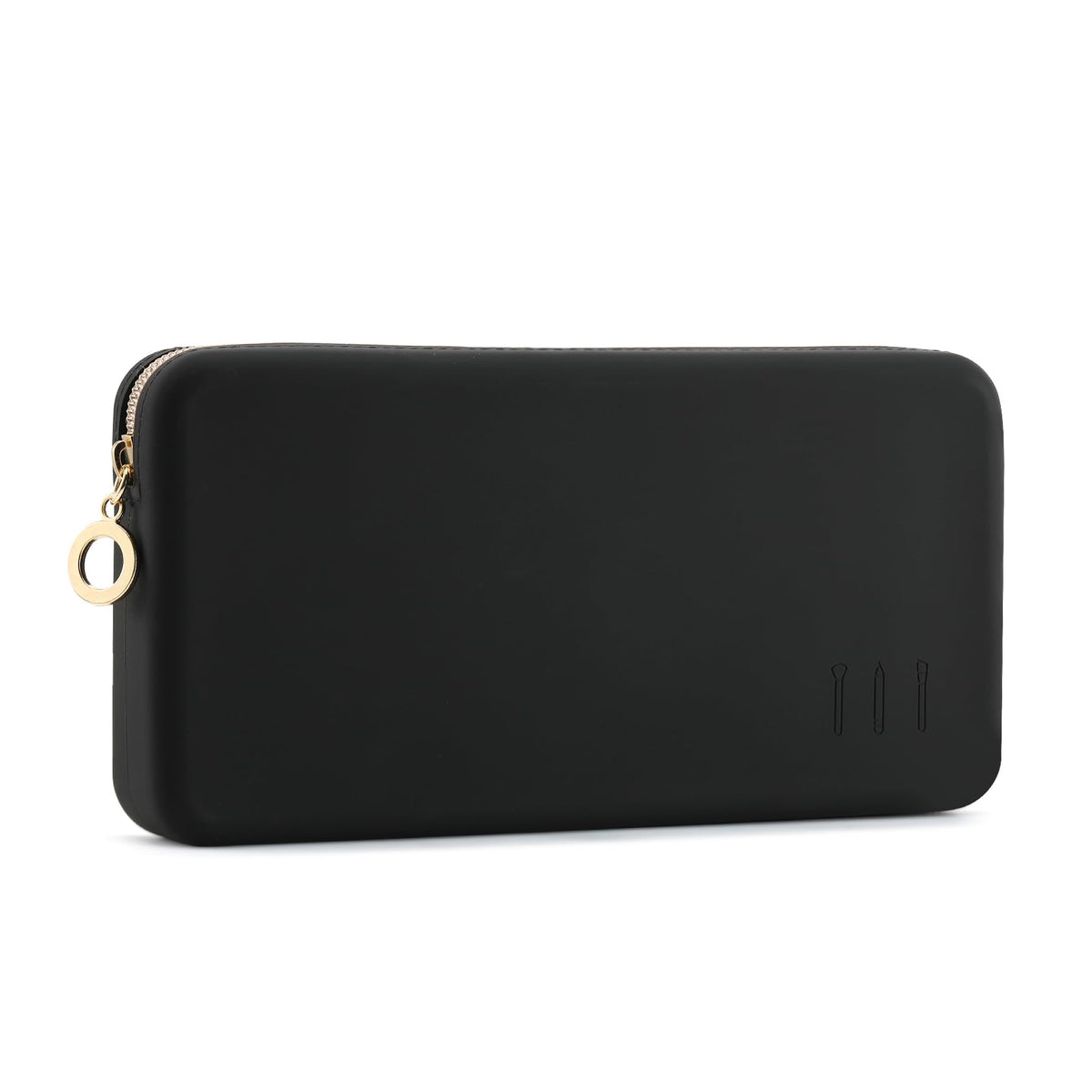 FVION pochette pinceaux maquillage silicone noir: rangement pratique en voyage