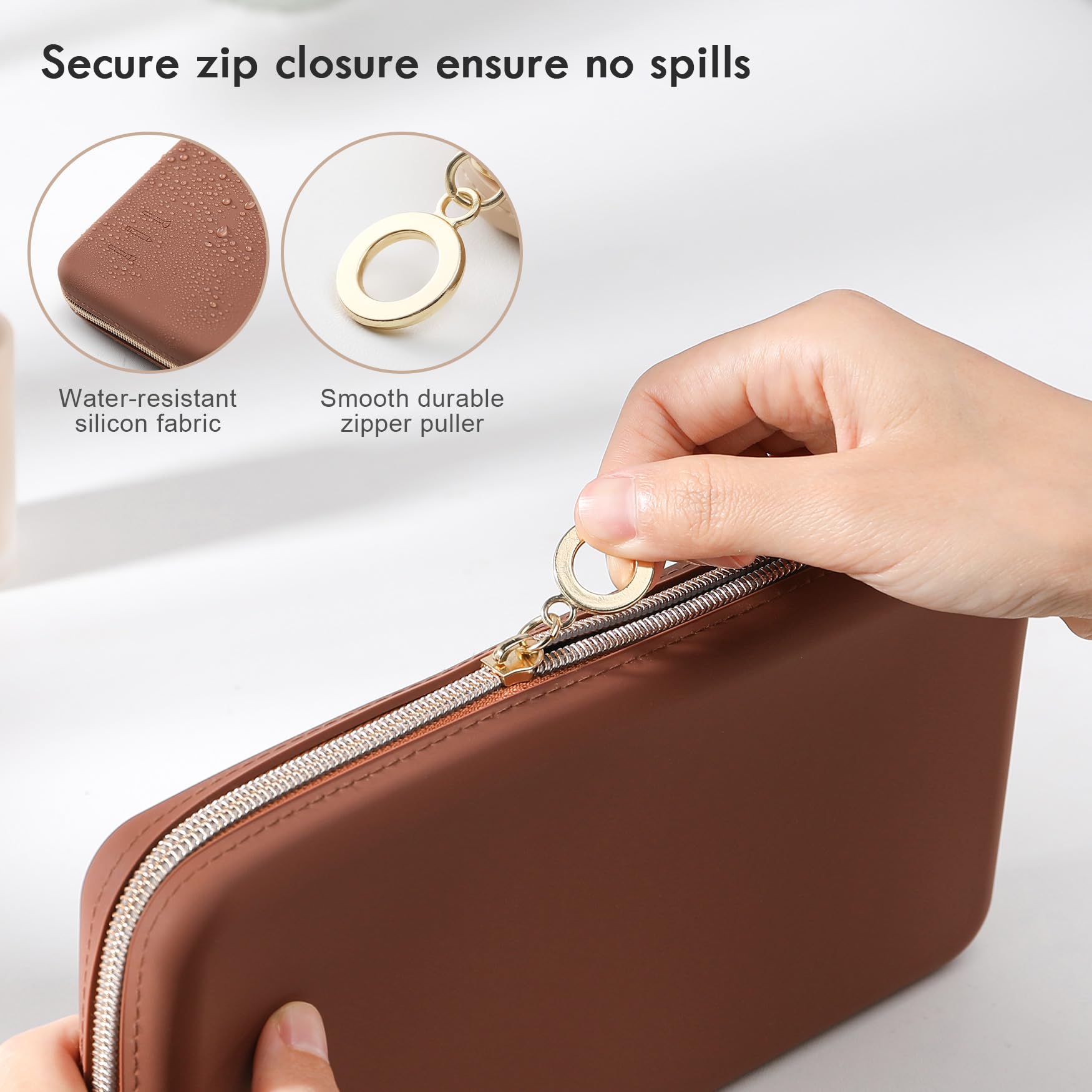 FVION propreté et protection, protège les pinceaux grâce au silicone facile à nettoyer.
