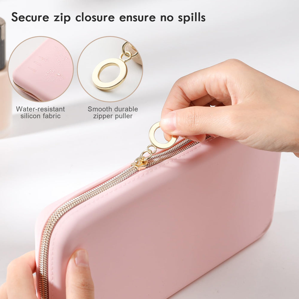 FVION trousse pinceaux design compact et élégant en rose.