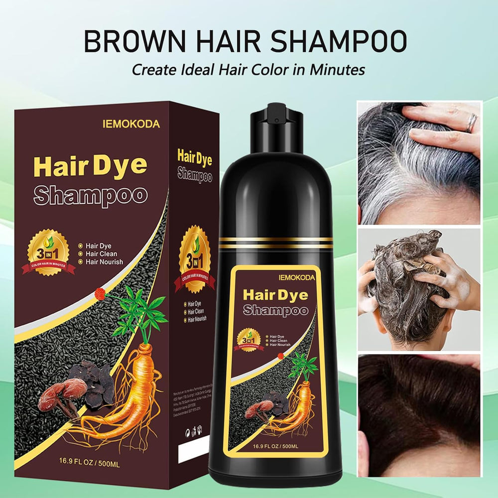 Fvquhvo brun clair, coloration instantanée pour cheveux fins