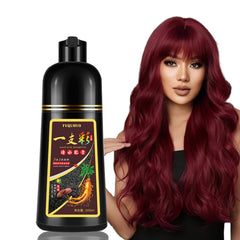 Fvquhvo shampooing colorant rouge pour cheveux, teinte instantanée et pratique.