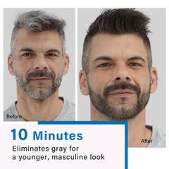 Solution 3-en-1 Fvquhvo nettoie, colore et conditionne barbe et cheveux